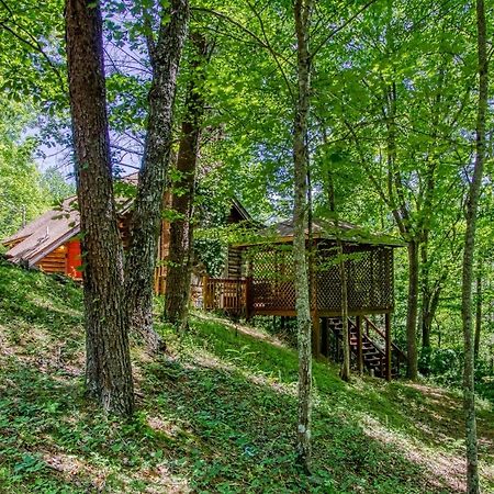 סביירוויל Very Private, Real Log Cabin With Hot Tub! מראה חיצוני תמונה