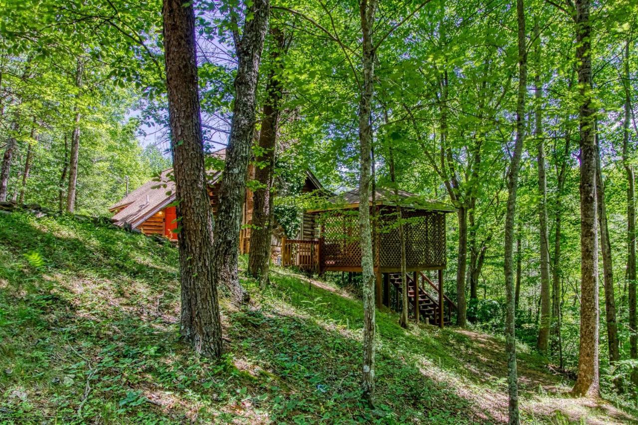 סביירוויל Very Private, Real Log Cabin With Hot Tub! מראה חיצוני תמונה