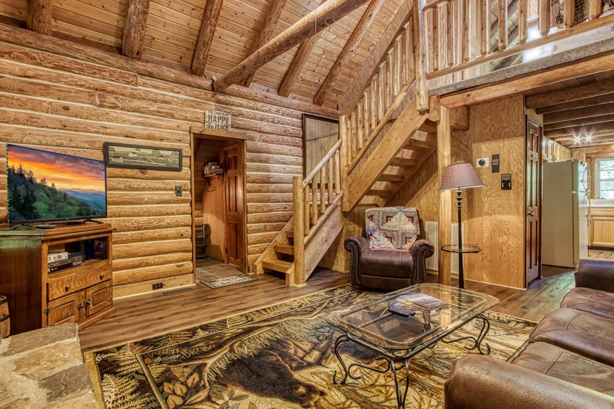 סביירוויל Very Private, Real Log Cabin With Hot Tub! מראה חיצוני תמונה