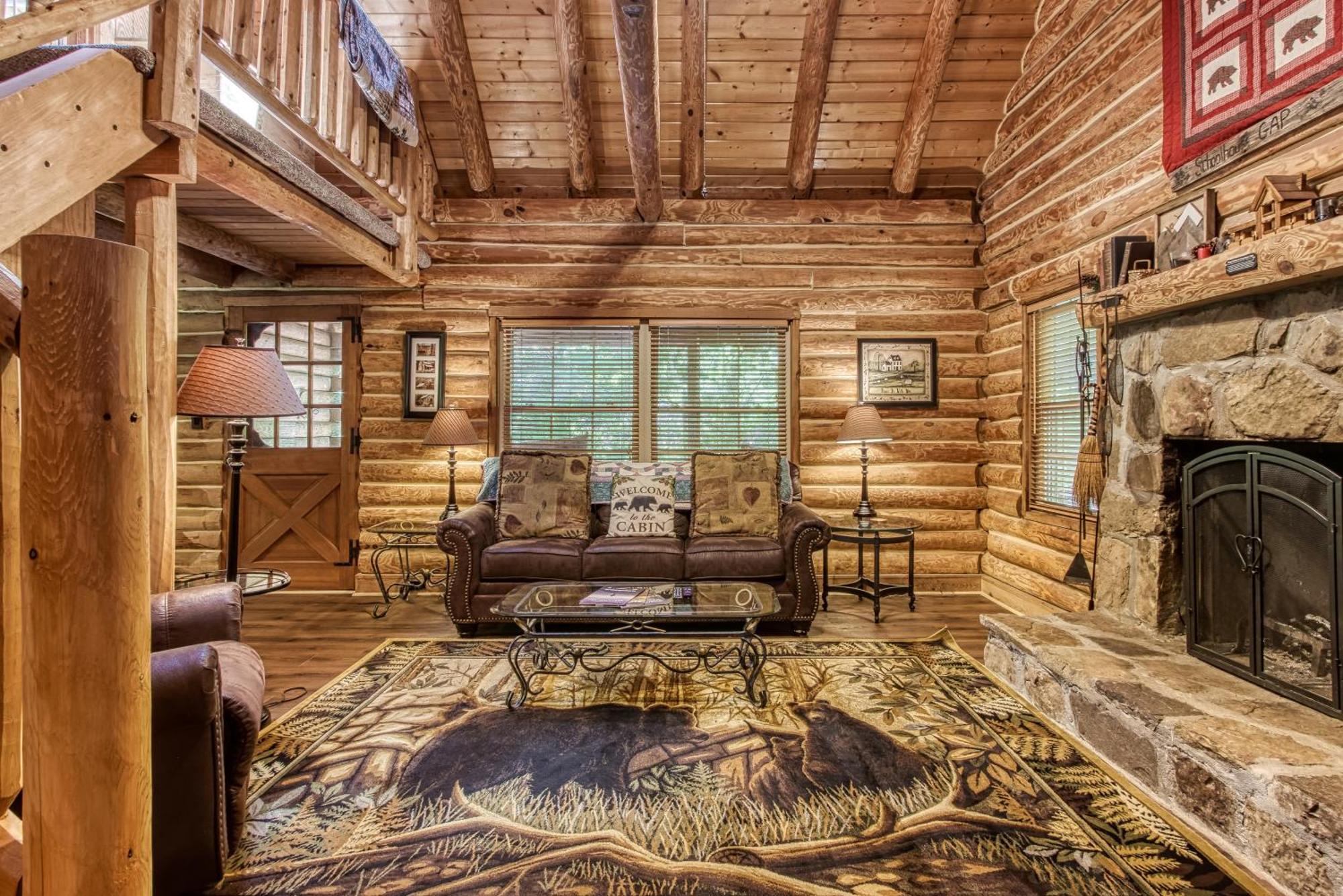 סביירוויל Very Private, Real Log Cabin With Hot Tub! מראה חיצוני תמונה