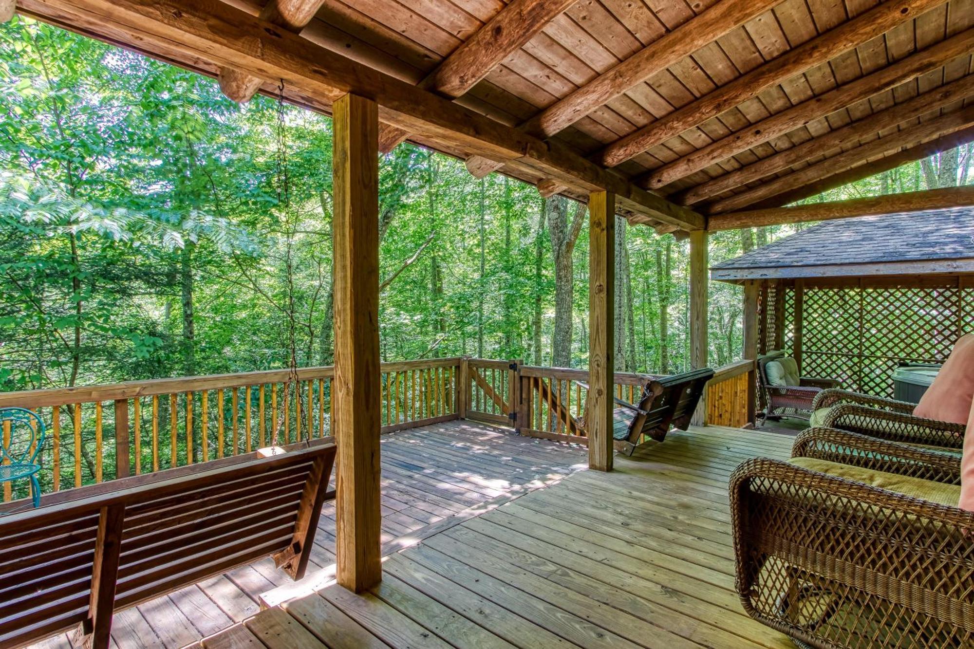 סביירוויל Very Private, Real Log Cabin With Hot Tub! מראה חיצוני תמונה